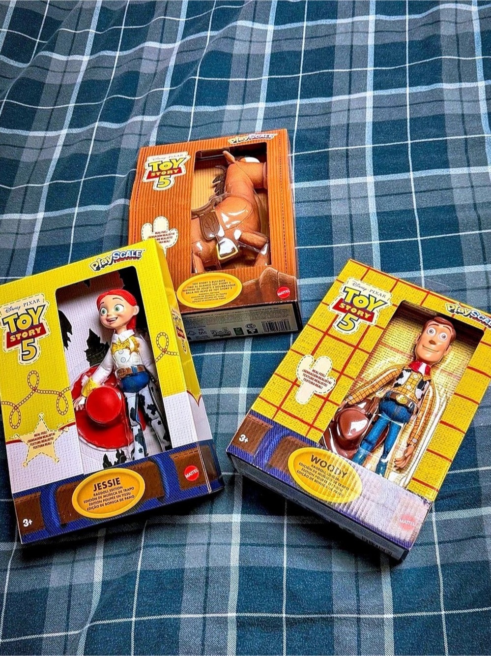 Mattel Toy Story 5 Play Scale figures Jessie, Woody,  & Bullseye NWT